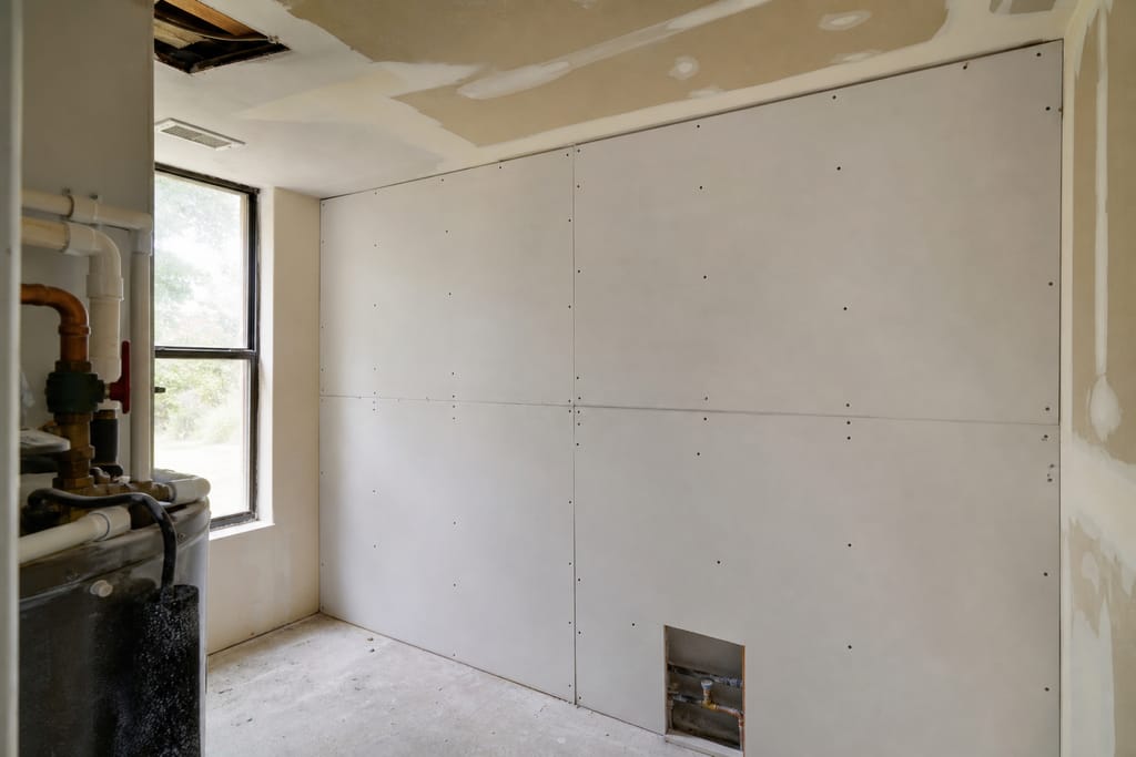 Replace the drywall